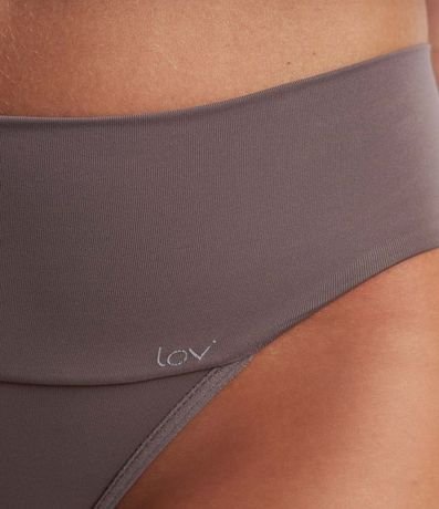 Bombacha Bikini en Poliamida con Cintura Ancha 3