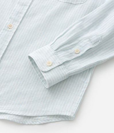 Camisa Infantil con Lino Rayada - Talle 5 a 14 años 5