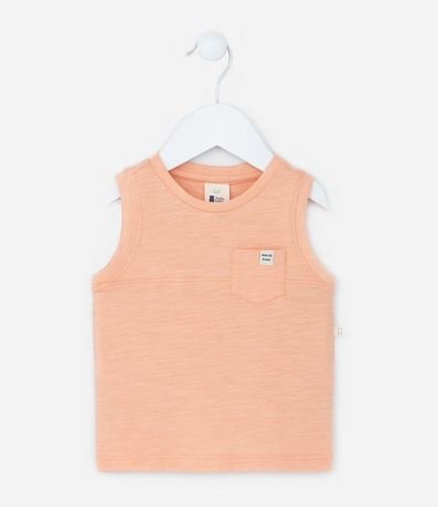 Musculosa Infantil en Algodón con Pequeño Bolsillo - Talle 0 a 18 meses 2