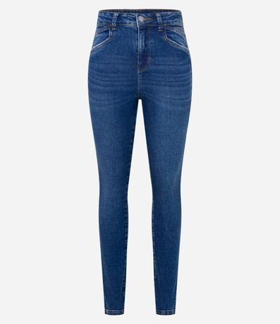 Pantalón Skinny en Jeans con Recortes en los Bolsillos 5