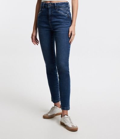 Pantalón Skinny en Jeans con Recortes en los Bolsillos 2