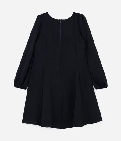 Vestido Corto en Crepé con Manga Larga Curve & Plus Size 6