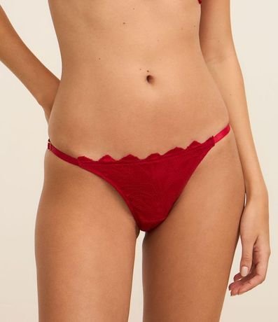 Bombacha Colaless Hilo Doble en Encaje Rústico 2