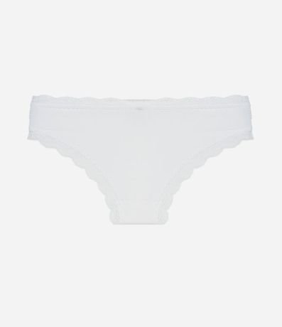 Bombacha Bikini en Poliamida con Detalles en Encaje 5