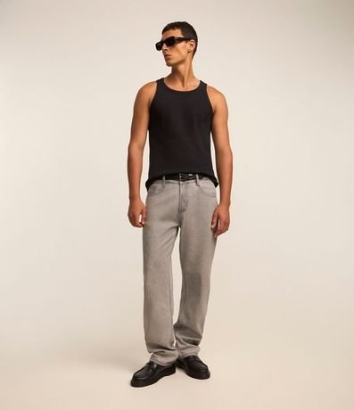 Pantalón de Jean con Efecto Resinado