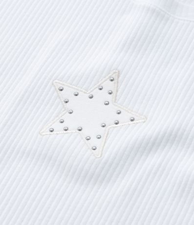 Blusa Infantil Acanalada con Bordado de Estrella - Talle 5 a 14 años 5