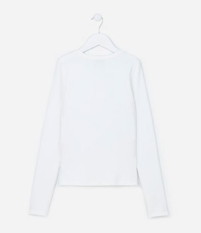 Blusa Infantil Acanalada con Bordado de Estrella - Talle 5 a 14 años 2