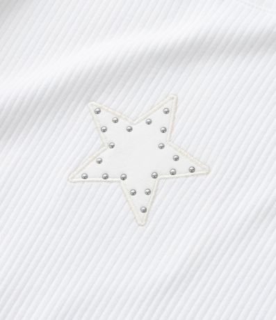 Blusa Infantil Acanalada con Bordado de Estrella - Talle 5 a 14 años 5