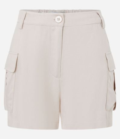 Short en Viscosa Creponada con Bolsillos Cargo 4