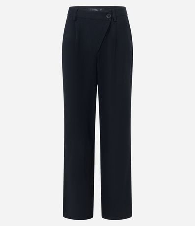 Pantalón Recto Sastrería con Cintura Asimétrica 5
