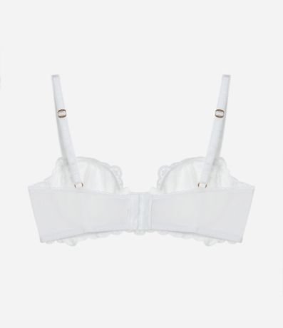 Soutien Sin Rello con Aro y Tule Bordado y Flor Central