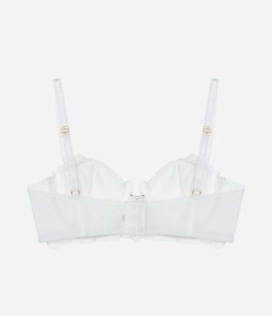 Soutien Sin Rello con Aro y Tule Bordado y Flor Central 2