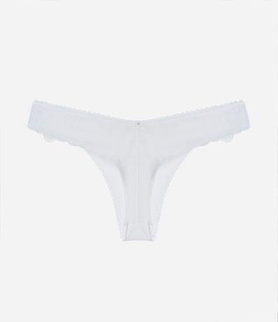 Bombacha Bikini Hilo Doble con Flor Aplicada 4