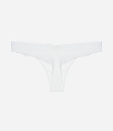 Bombacha Bikini Hilo Doble con Flor Aplicada 5