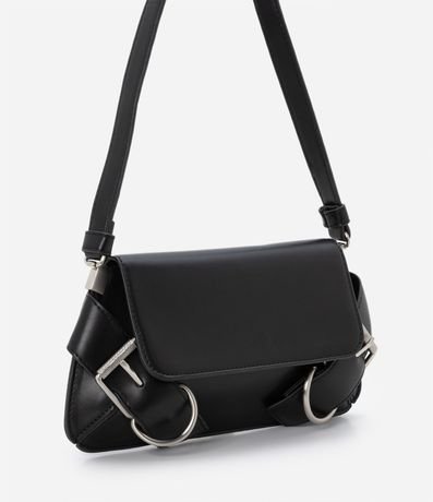 Cartera Baguette Pequeña con Detalles de Hebillas 2