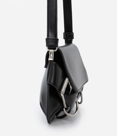 Cartera Baguette Pequeña con Detalles de Hebillas 3