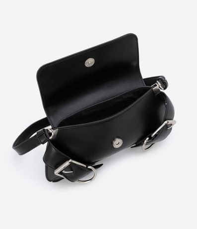 Cartera Baguette Pequeña con Detalles de Hebillas 5