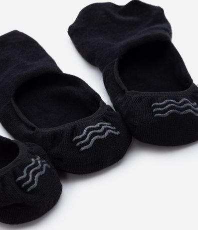 Kit 03 Medias Invisibles en Algodón con Textura 2