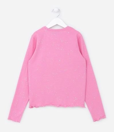 Blusa Infantil en Cotton con Purpurina y Corazones - Talle 5 a 14 años 2