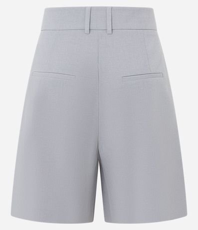 Bermuda Sastrería con Cintura Asimétrica y Pliegues 6