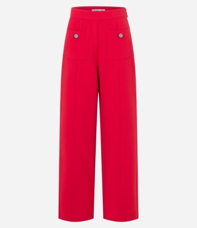 Pantalón Recto Sastrería con Bolsillos Delanteros 4