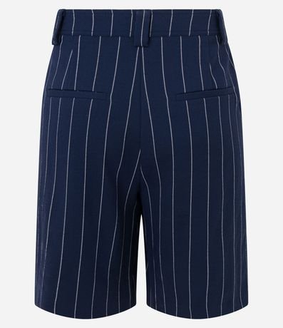 Bermuda Sastrería con Lapelas y Rayas Riscas de Giz 6