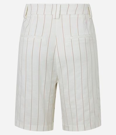 Bermuda Sastrería con Lapelas y Rayas Riscas de Giz 6