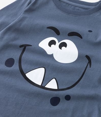 Remera Infantil con Estampado de Carita del Monstruo - Talle 1 al 5 años 3