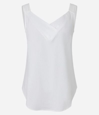 Blusa en Viscolino con Detalles en los Breteles y Escote 4