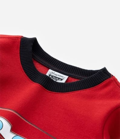 Conjunto Infantil en Algodón Calentito con Estampa Rayo McQueen - Talle 2 a 5 años 10