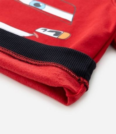 Conjunto Infantil en Algodón Calentito con Estampa Rayo McQueen - Talle 2 a 5 años 12