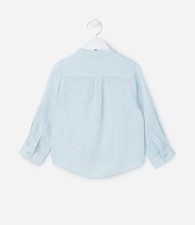 Camisa Infantil en Lino con Cuello Padre y Bolsillo -Talle 1 a 4 años 2