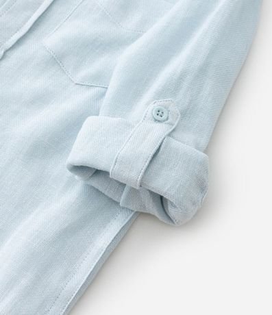 Camisa Infantil en Lino con Cuello Padre y Bolsillo -Talle 1 a 4 años 4