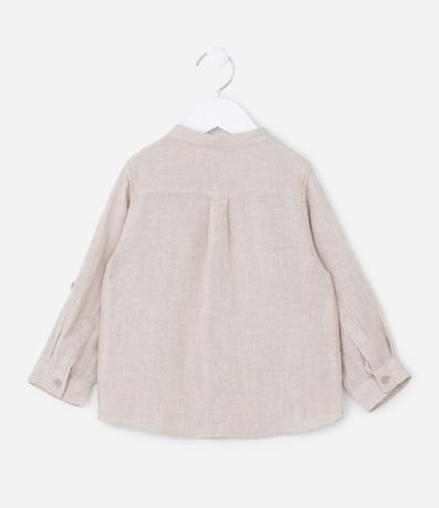 Camisa Infantil en Lino con Cuello Padre y Bolsillo -Talle 1 a 4 años 2