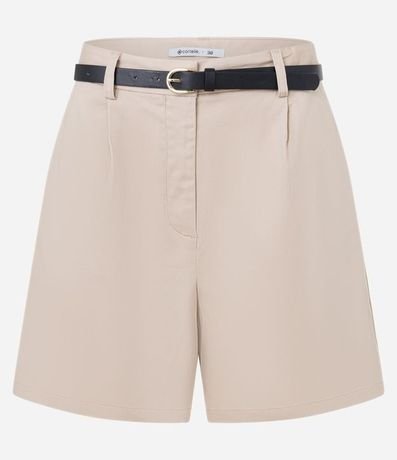 Short Sastrería con Cinturón de PU y Hebilla de Metal 5