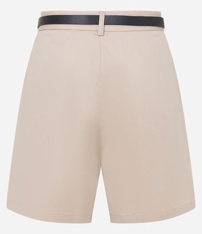 Short Sastrería con Cinturón de PU y Hebilla de Metal 6