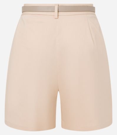 Short Sastrería con Cinturón de PU y Hebilla de Metal 6