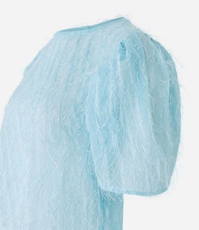 Blusa en Chiffon con Felpas y Fruncidos en los Hombros 7