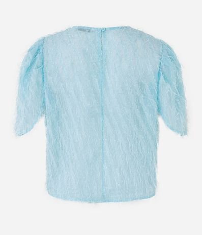 Blusa en Chiffon con Felpas y Fruncidos en los Hombros 8