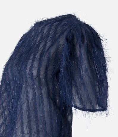 Blusa en Chiffon con Felpas y Fruncidos en los Hombros 6