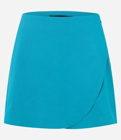 Short Pollera Corto en Bengalina Traspasada Redondeada 5