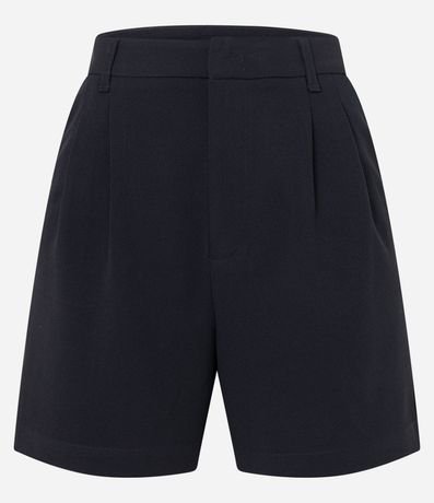 Short Sastrería en Crepé con Pliegues y Bolsillos 5