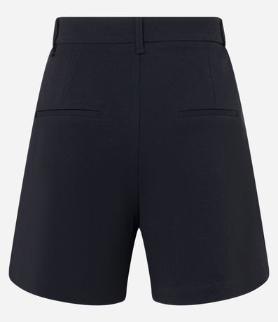 Short Sastrería en Crepé con Pliegues y Bolsillos 6