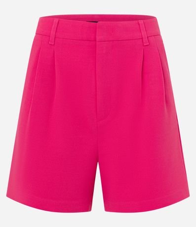 Short Sastrería en Crepé con Pliegues y Bolsillos 5