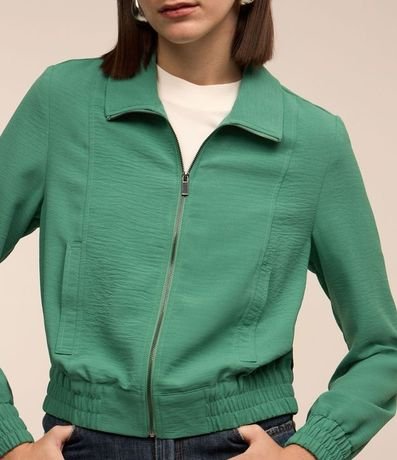 Campera Bomber en Airflow con Puño y Bajo Elásticos 3