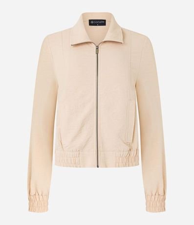 Campera Bomber en Airflow con Puño y Bajo Elásticos 5