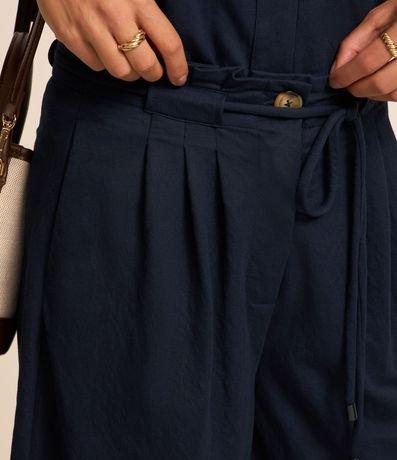 Short en Piquet con Lazo en la Cintura 4