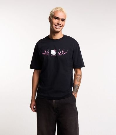 Remera en Algodón Estampado Tribal Hello Kitty 1