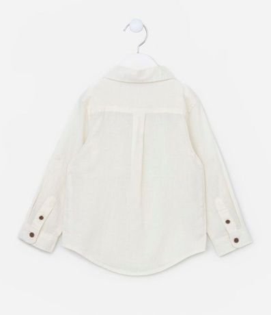 Camisa Infantil Lino con Bolsillo y Botones - Talle 1 a 4 años 2