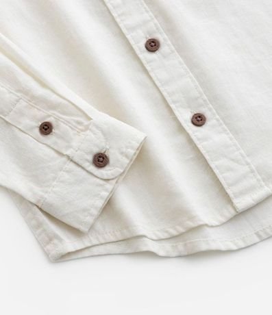 Camisa Infantil Lino con Bolsillo y Botones - Talle 1 a 4 años 5